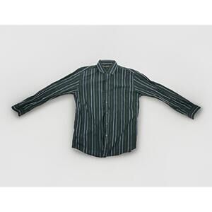 Tasso Elba Shirt Mens Large Blue Green Button Up Long Sleeve Office Dress Sz Lrg